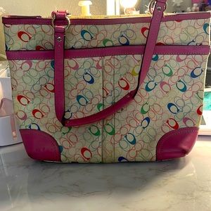 2000s coach bag multicolor